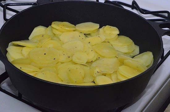 картофель в сливках